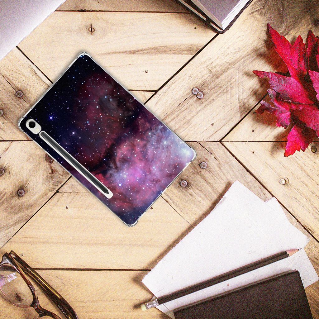 Samsung Galaxy Tab S9 Galaxy Back Cover heelal design bovenaanzicht