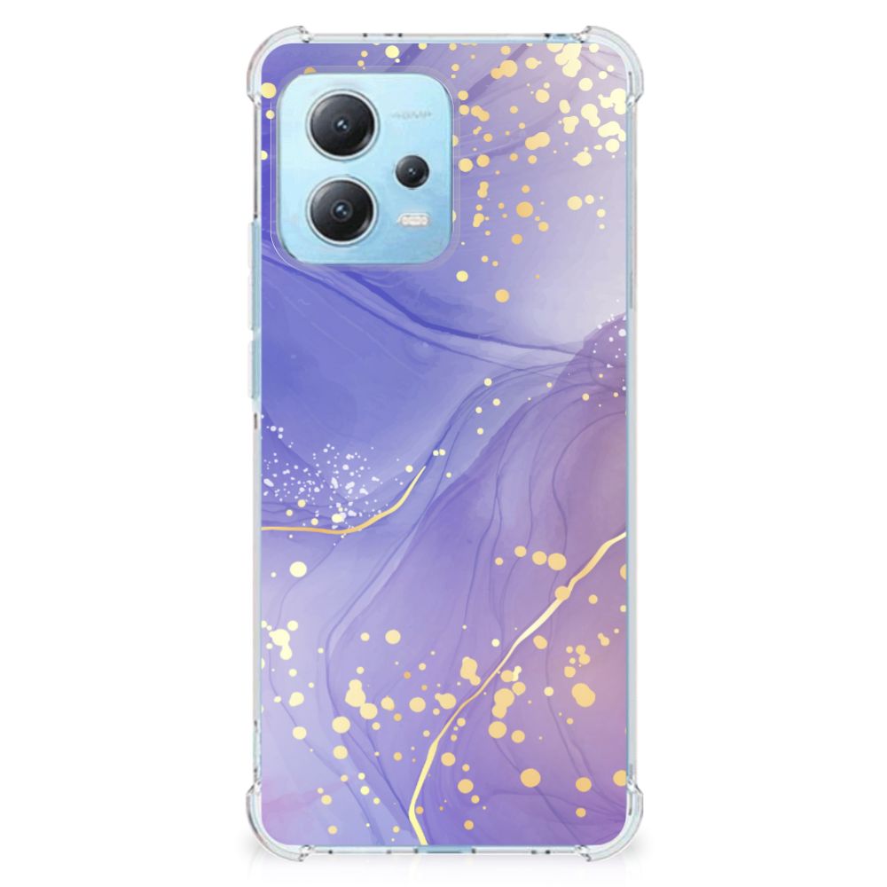 Back Cover voor Xiaomi Redmi Note 12 5G Watercolor Paars B2C Telecom