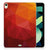 Back Cover voor iPad Air (2020/2022) 10.9 inch Polygon Red met abstracte vormen in warme kleuren.