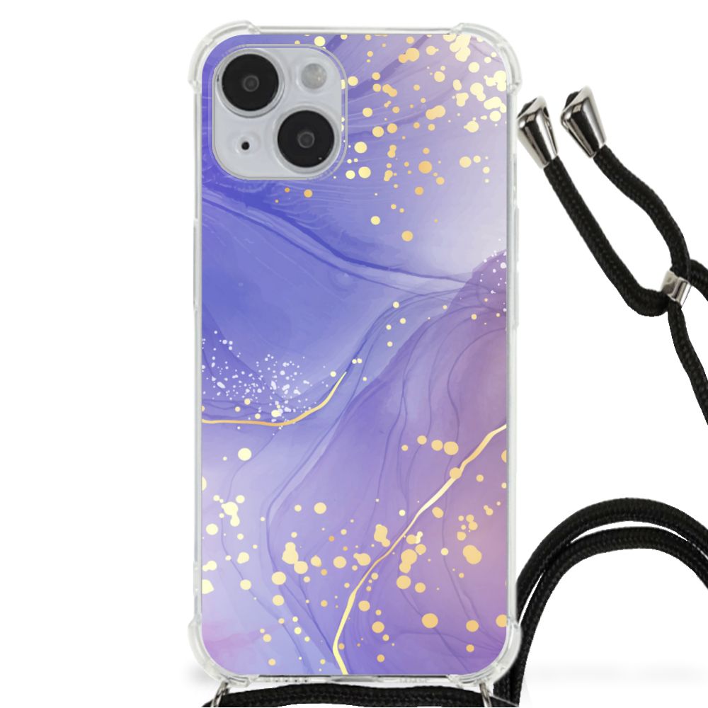 Back Cover voor iPhone 14 Plus Watercolor Paars B2C Telecom