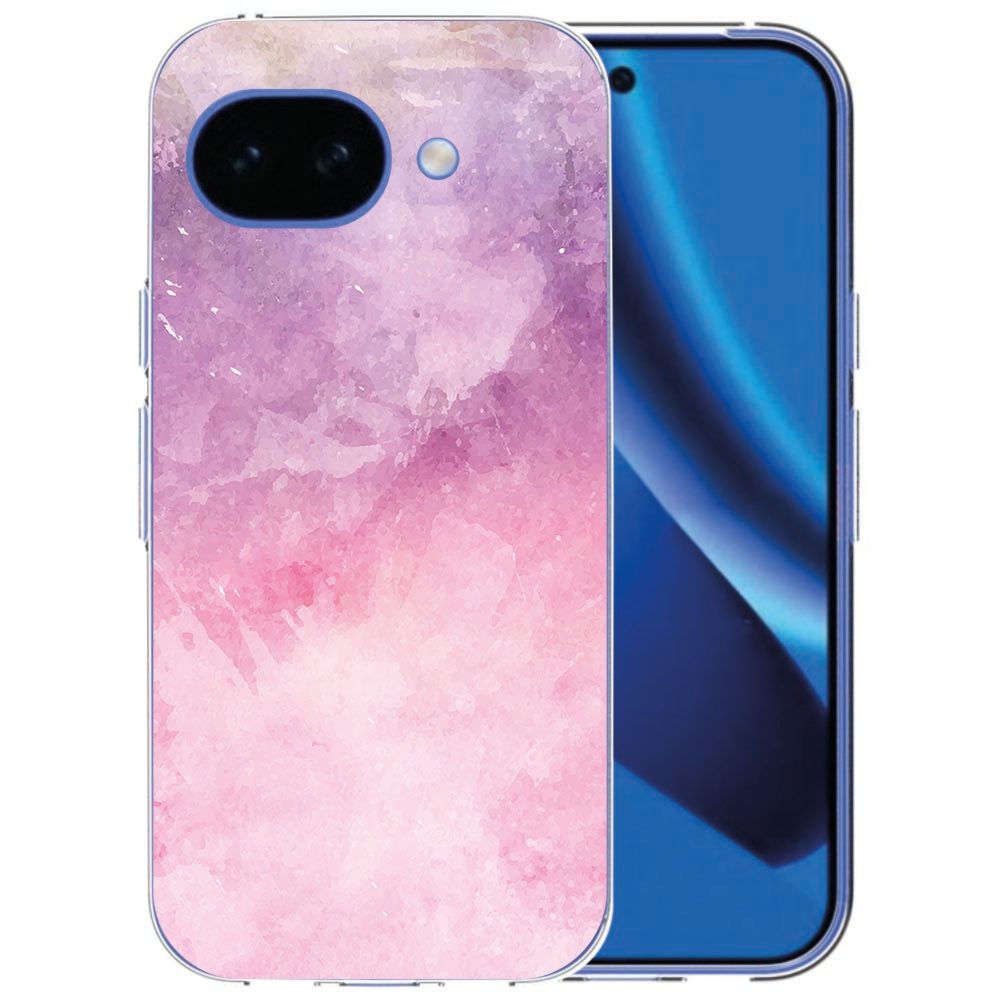 Roze-paarse verflook op het back cover hoesje Pink Purple Paint voor de Google Pixel 10a