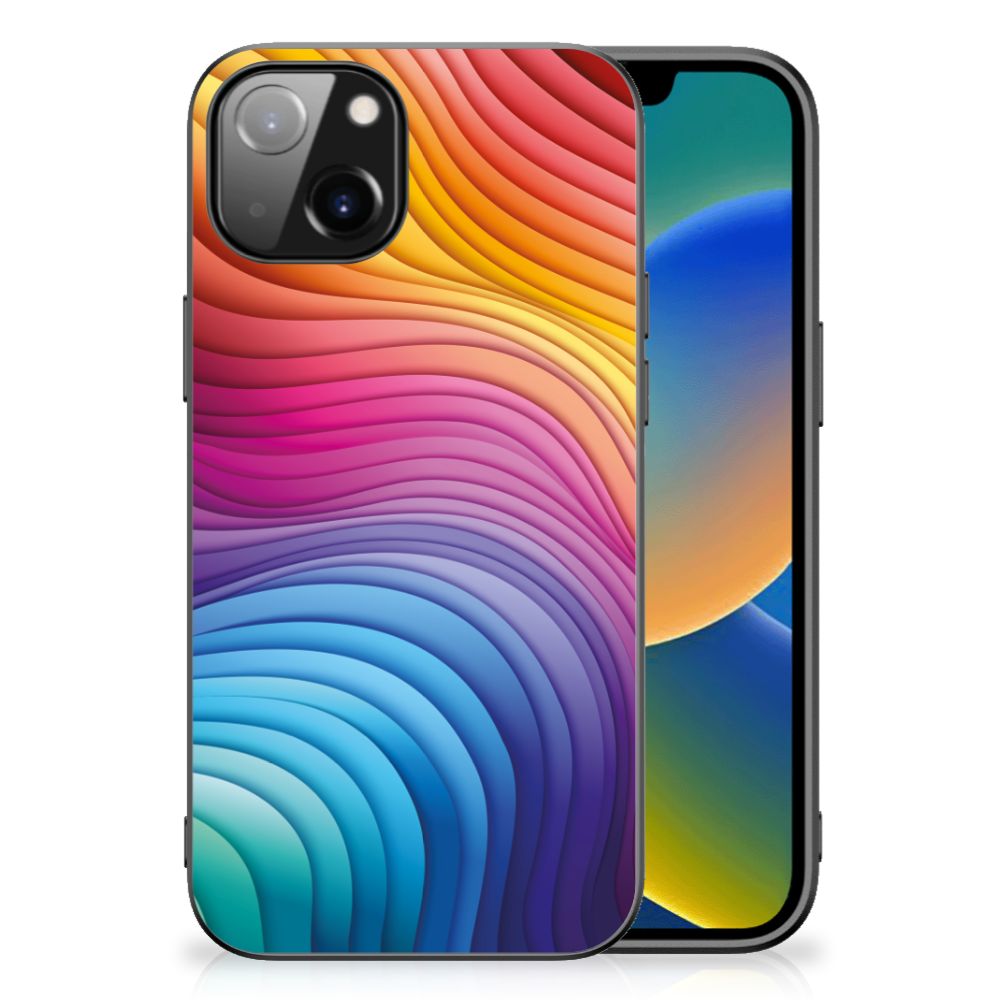 Backcover voor Apple iPhone 13 | iPhone 14 Regenboog B2C Telecom