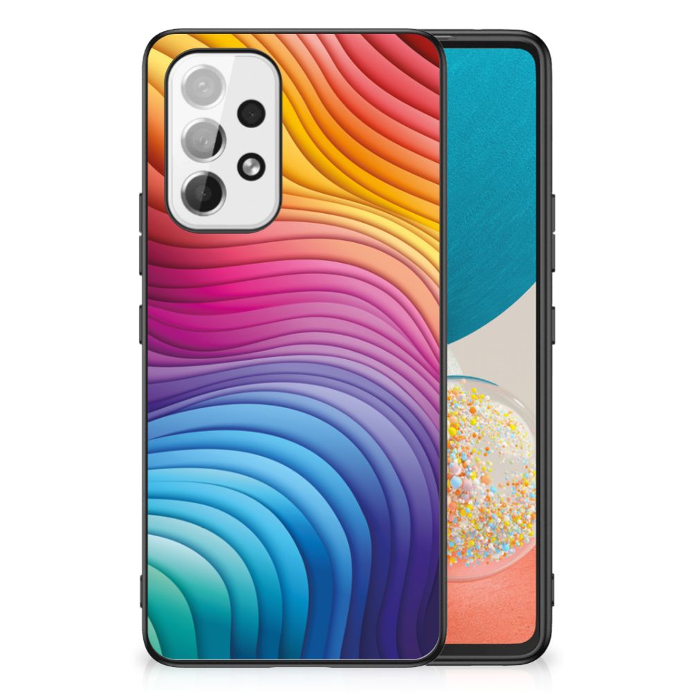 Samsung Galaxy A53 Backcover Regenboog zijaanzicht