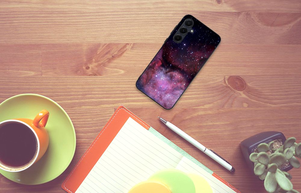 Backcover voor Samsung Galaxy A55 Galaxy heelal design bovenaanzicht