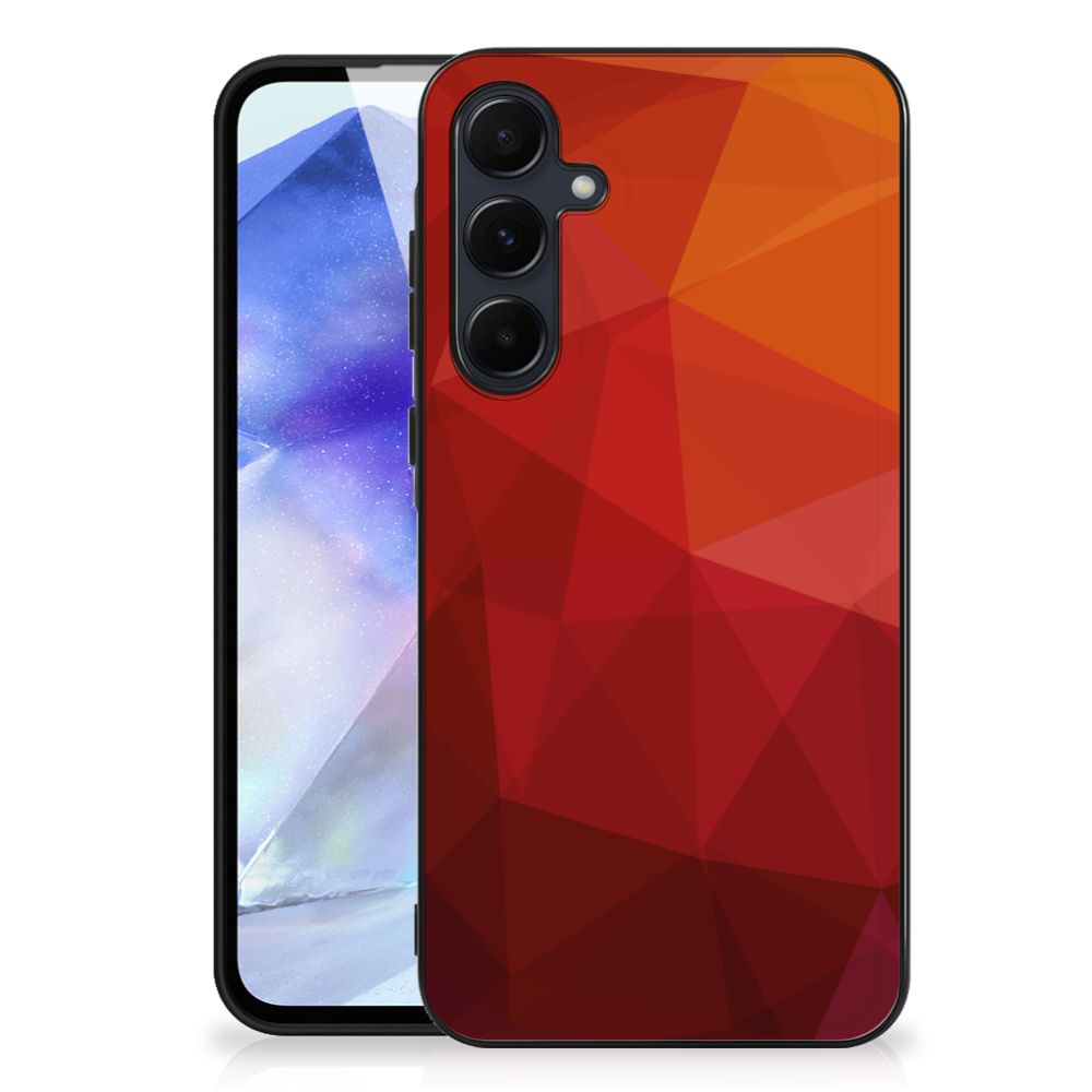 Backcover voor Samsung Galaxy A55 Polygon Red B2C Telecom