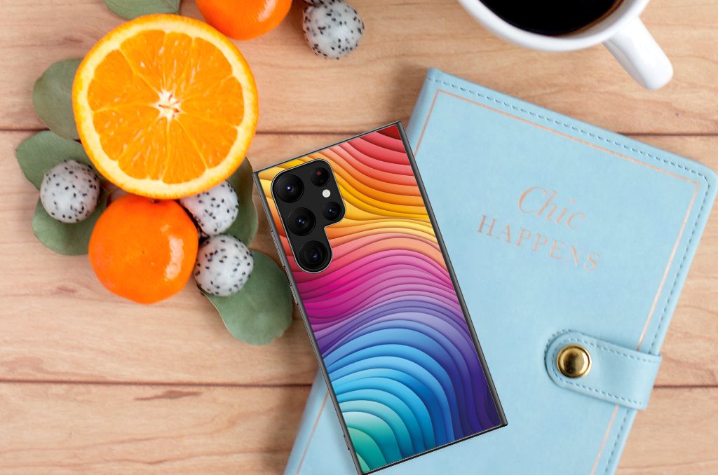 Backcover voor Samsung Galaxy S23 Ultra Regenboog B2C Telecom