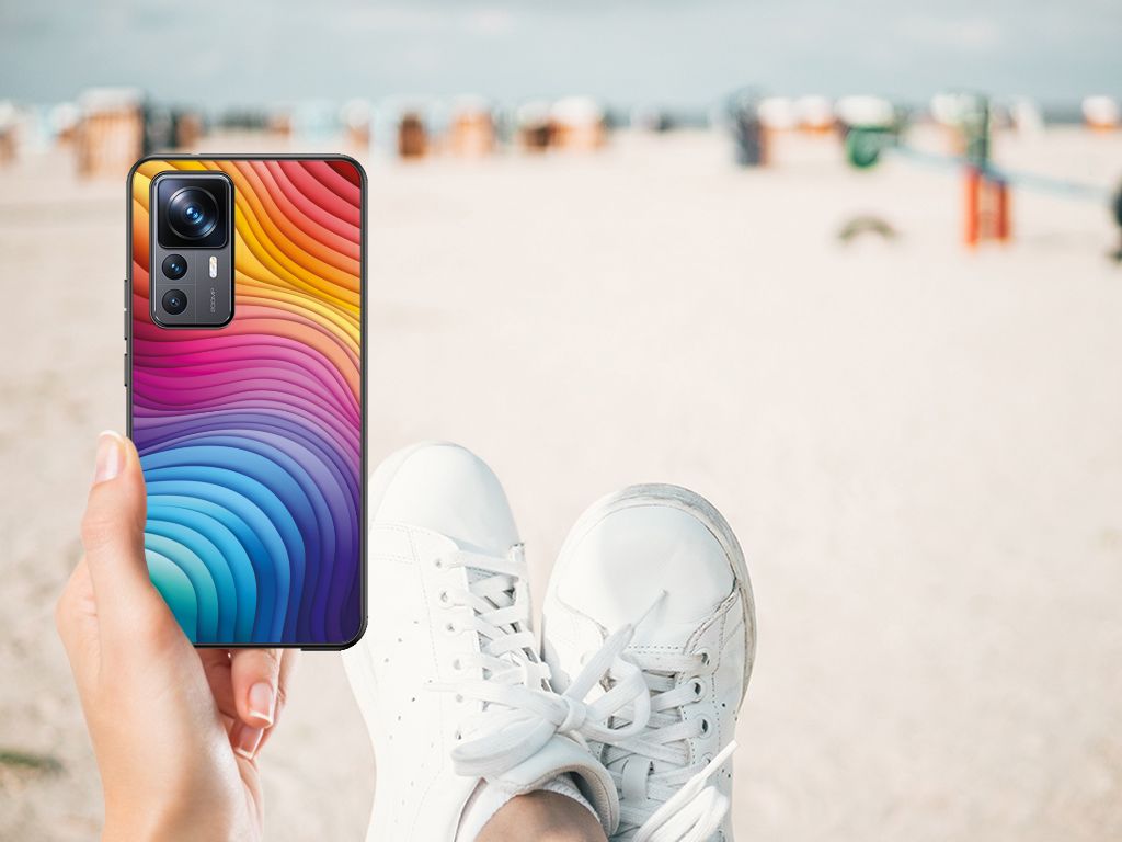 Backcover voor Xiaomi 12T | 12T Pro Regenboog B2C Telecom