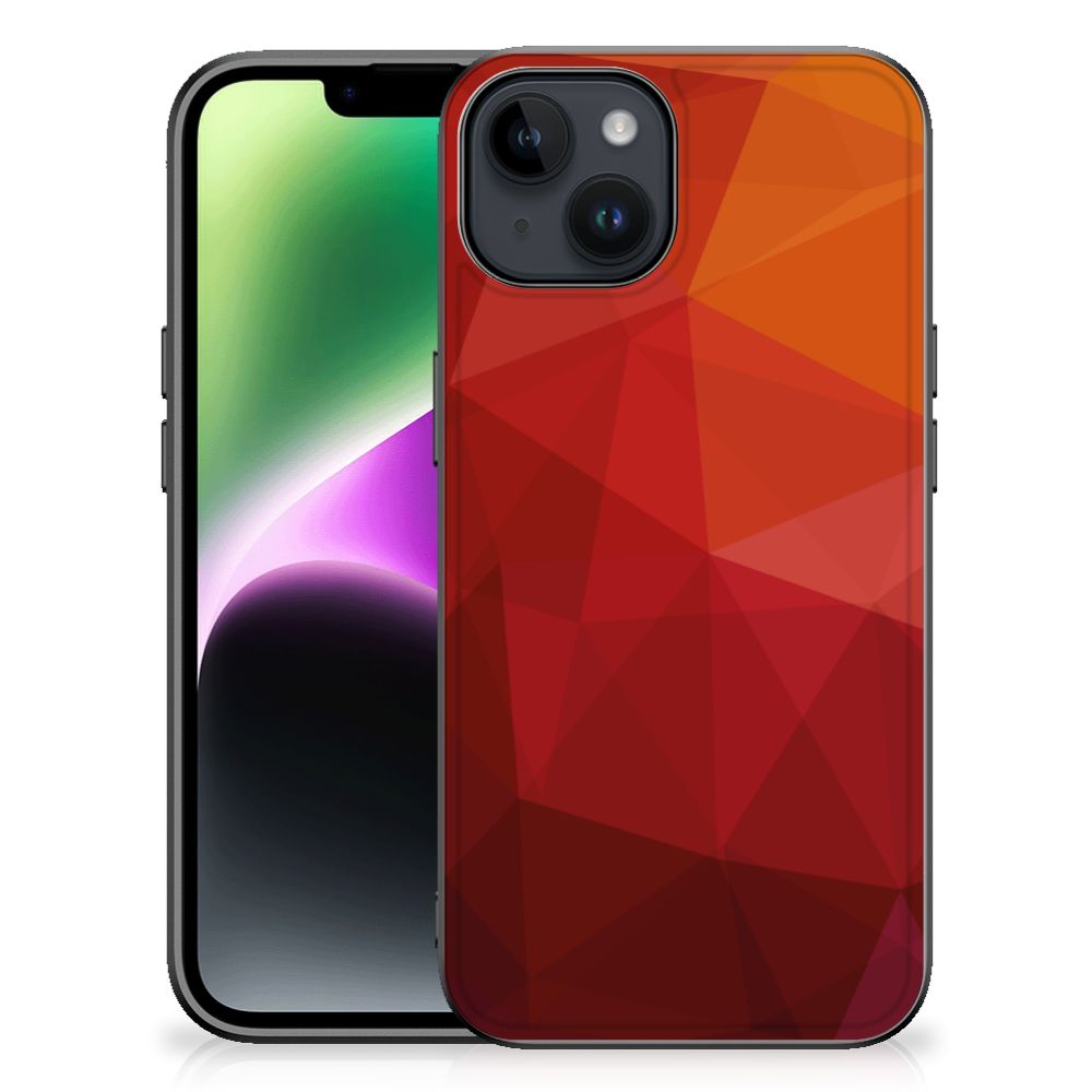 Backcover voor iPhone 15 Polygon Red B2C Telecom
