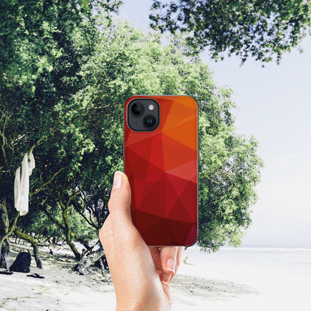 Backcover voor iPhone 15 Polygon Red B2C Telecom
