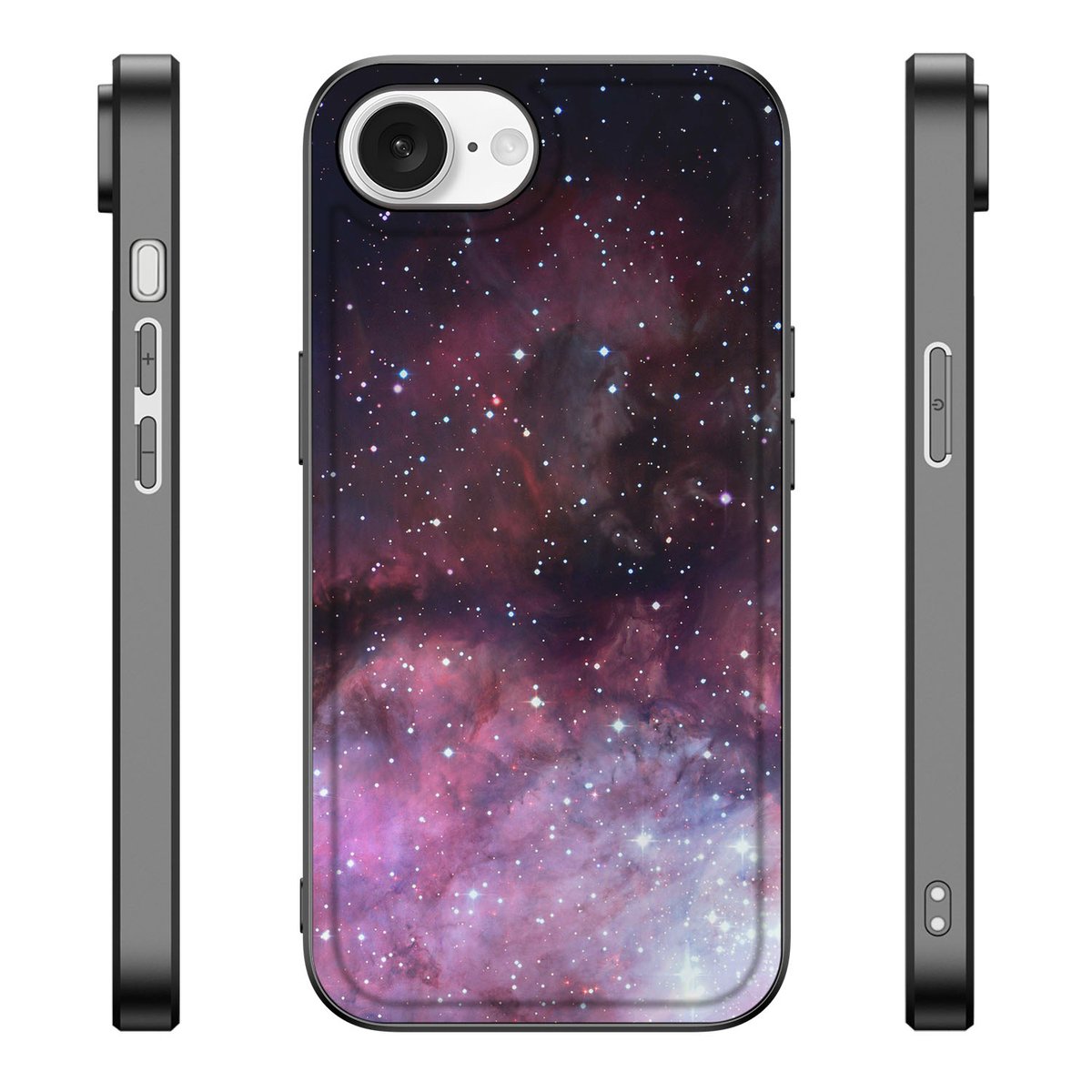 Backcover voor iPhone 16e Galaxy heelal design achterkant