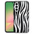 Samsung Galaxy A57 Beschermhoes Zebra Vooraanzicht.