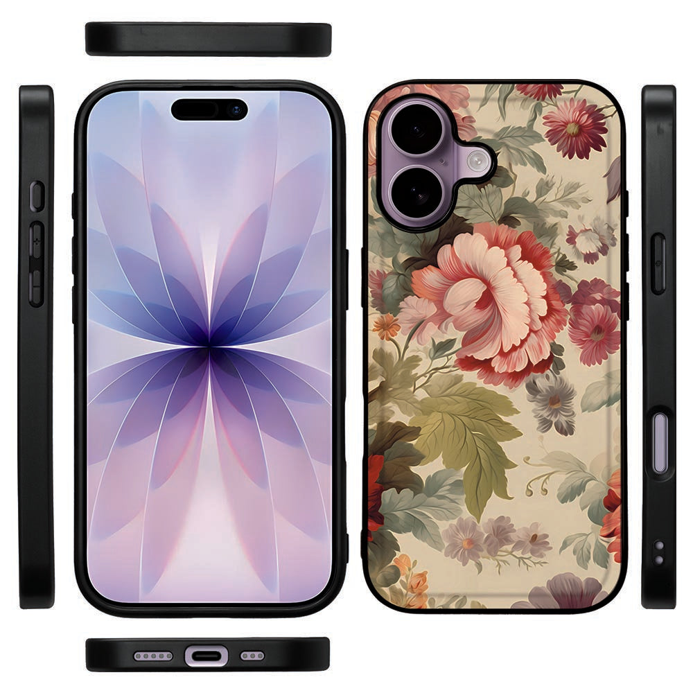 Apple iPhone 17 Beschermhoes iPhone 17 Bloemen boven aanzicht