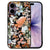 iPhone 17 Beschermhoes Dark Bloemen voorkant