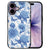 iPhone 17 Beschermhoes Flowers Blue bloemen design voorkant