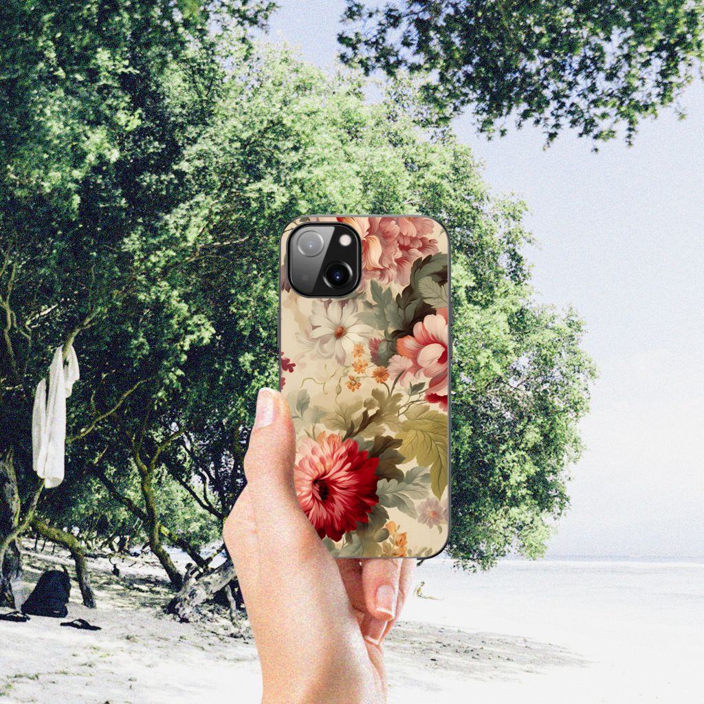 Bloemen Hoesje voor Apple iPhone 13 | iPhone 14 Bloemen B2C Telecom