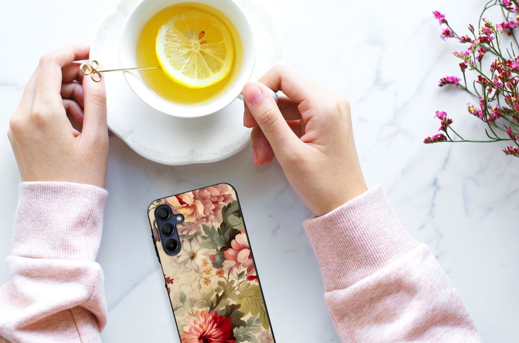 Bloemen Hoesje voor Samsung Galaxy A15 Bloemen B2C Telecom