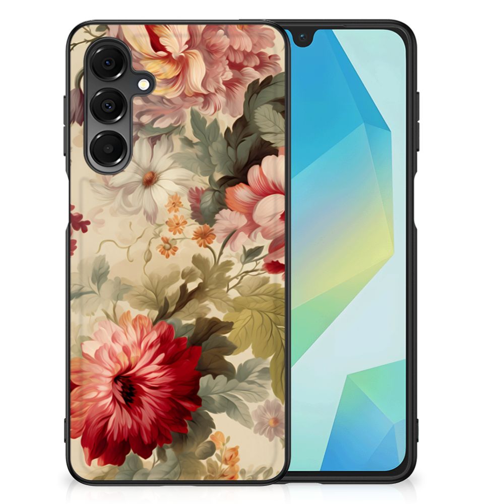 Samsung Galaxy A16 5G/4G Bloemen Hoesje bloemen voorkant zijkant