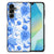 Samsung Galaxy A16 5G/4G Bloemen Hoesje Flowers Blue voorkant