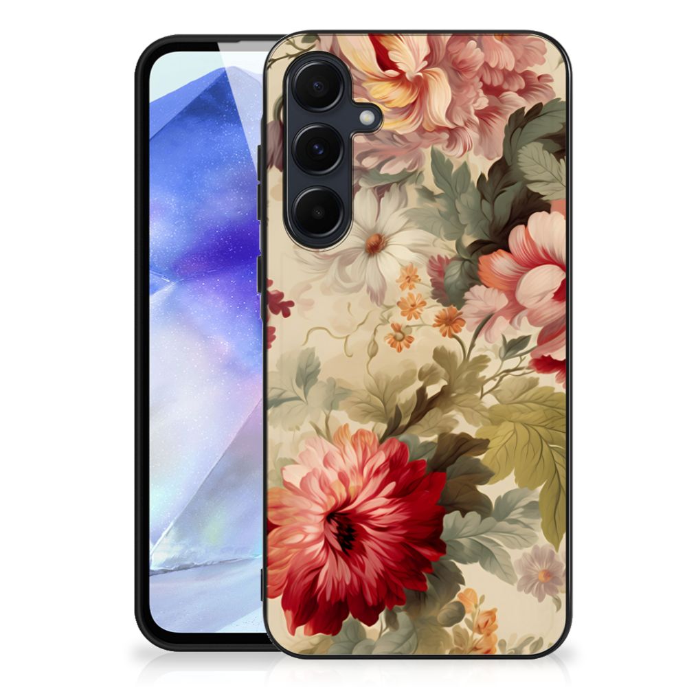 Samsung Galaxy A55 Bloemen Bloemen Hoesje achterzijde
