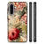 Samsung Galaxy A56 Bloemen Hoesje Bloemen design voorkant zijkant