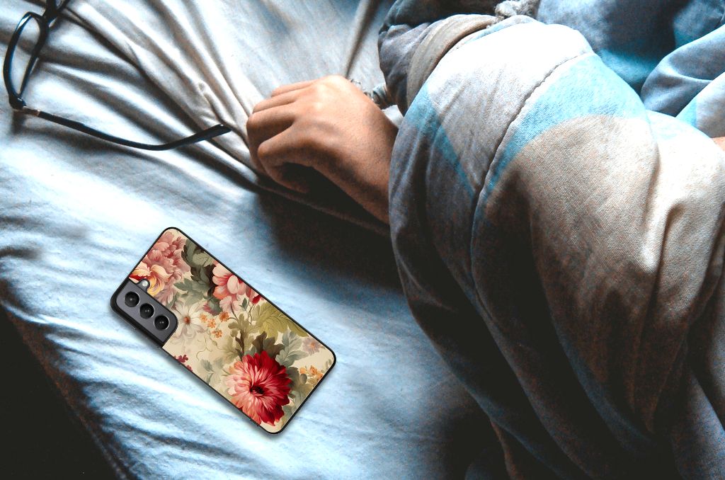 Bloemen Hoesje voor Samsung Galaxy S21FE Bloemen B2C Telecom