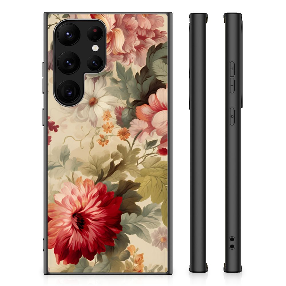 Bloemen Hoesje voor Samsung Galaxy S23 Ultra Bloemen B2C Telecom