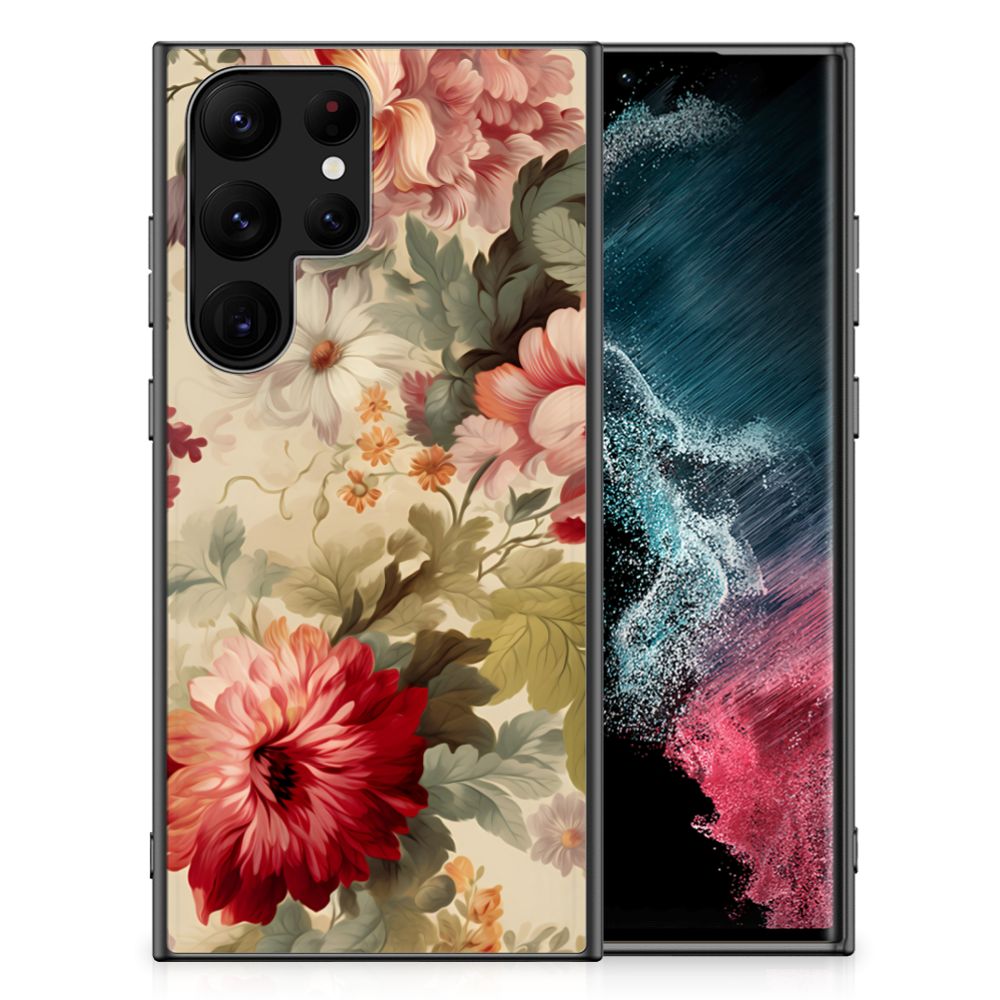 Bloemen Hoesje voor Samsung Galaxy S23 Ultra Bloemen B2C Telecom