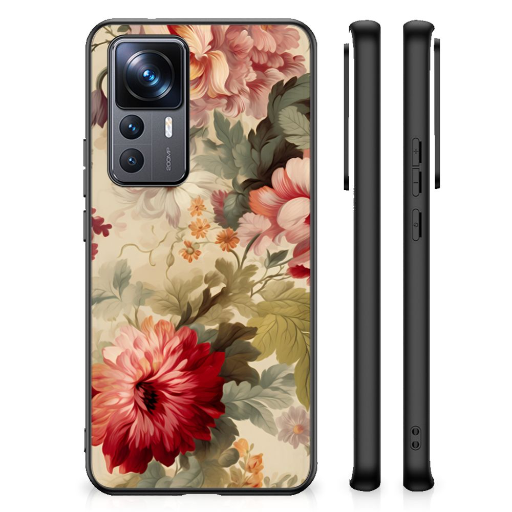 Bloemen Hoesje voor Xiaomi 12T | 12T Pro Bloemen B2C Telecom