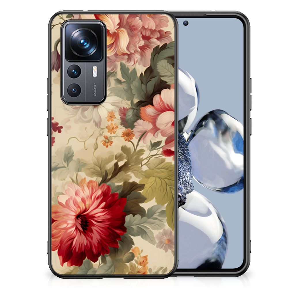 Bloemen Hoesje voor Xiaomi 12T | 12T Pro Bloemen B2C Telecom