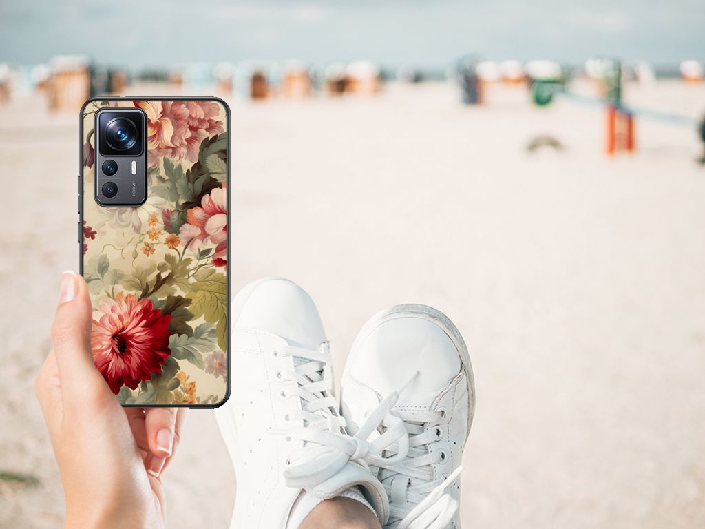Bloemen Hoesje voor Xiaomi 12T | 12T Pro Bloemen B2C Telecom