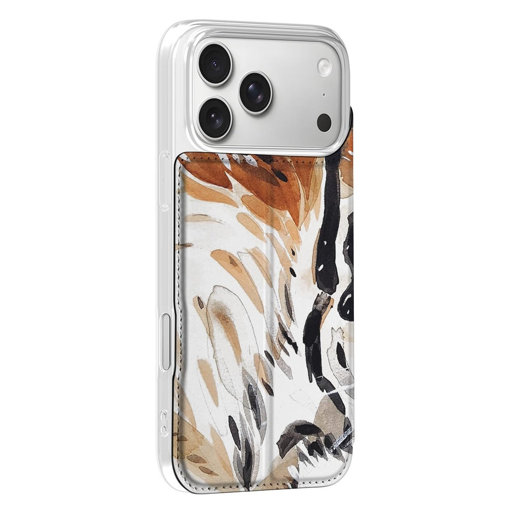 Book Case Apple iPhone 17 Pro Tiger zijaanzicht watercolor ontwerp