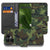 Book Case Fairphone 6 Camouflage Donker Met Pasjes En Sluiting design camouflage aanzicht