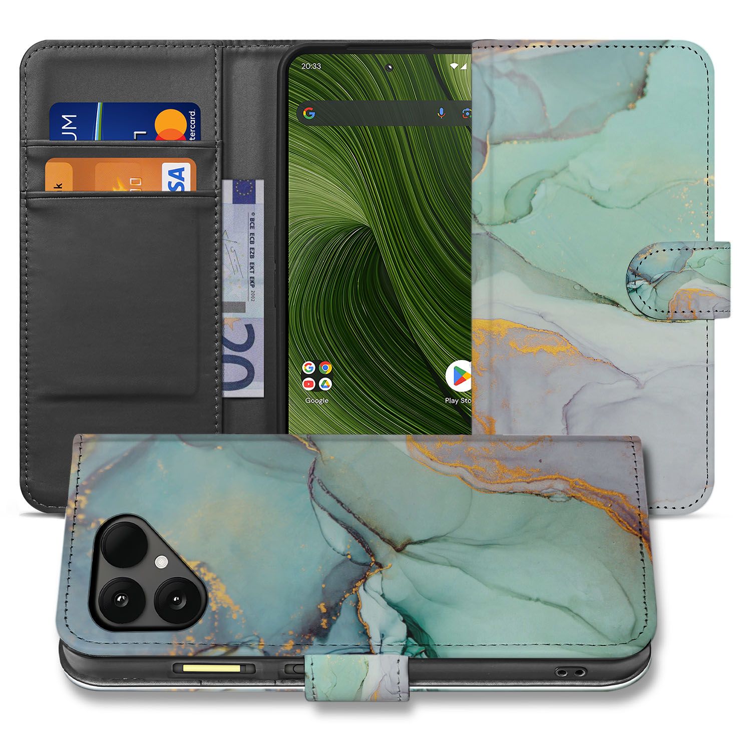 Fairphone 6 Book Case Watercolor Mix voorkant