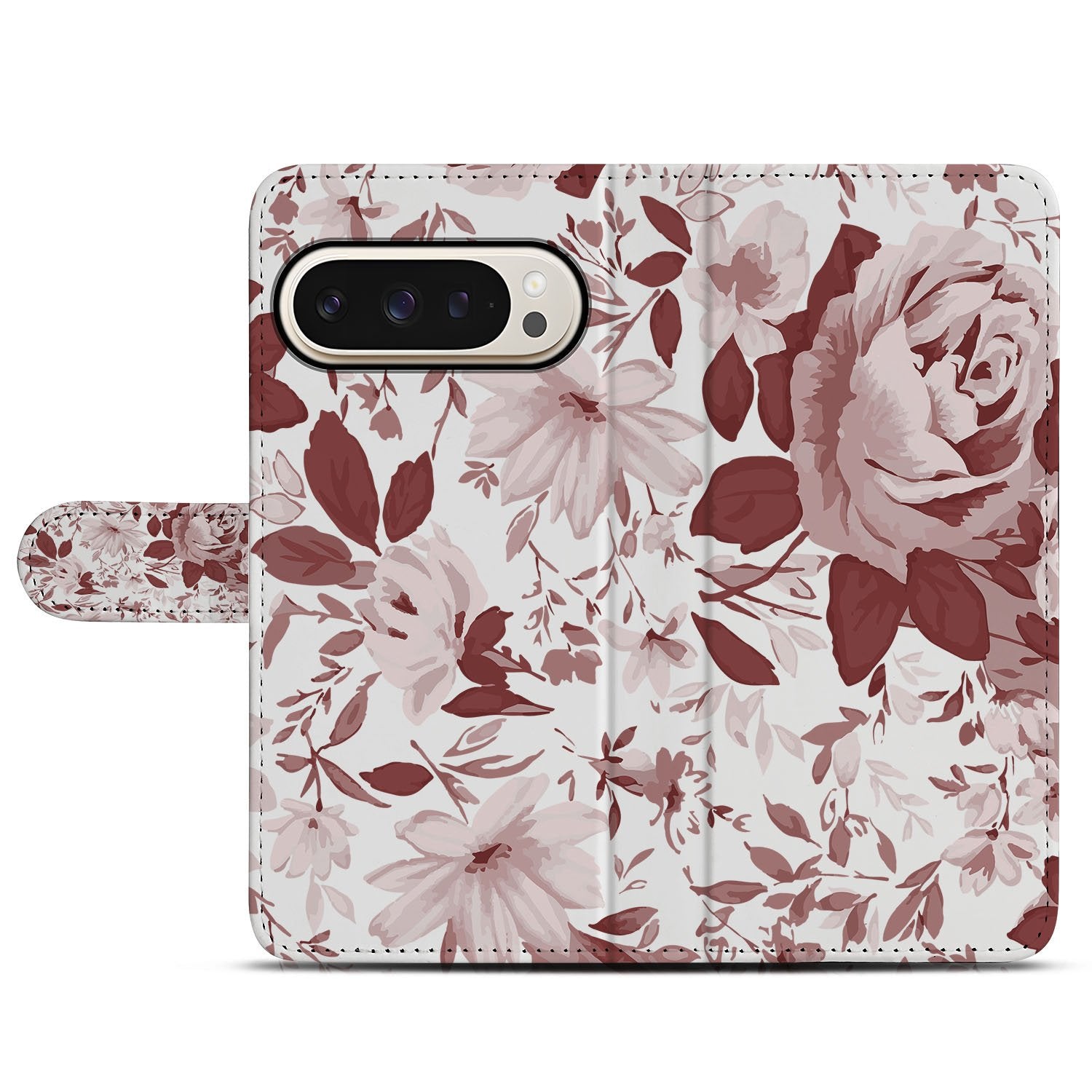 Google Pixel 10 | 10 Pro Book Case Watercolor Flowers voorzijde