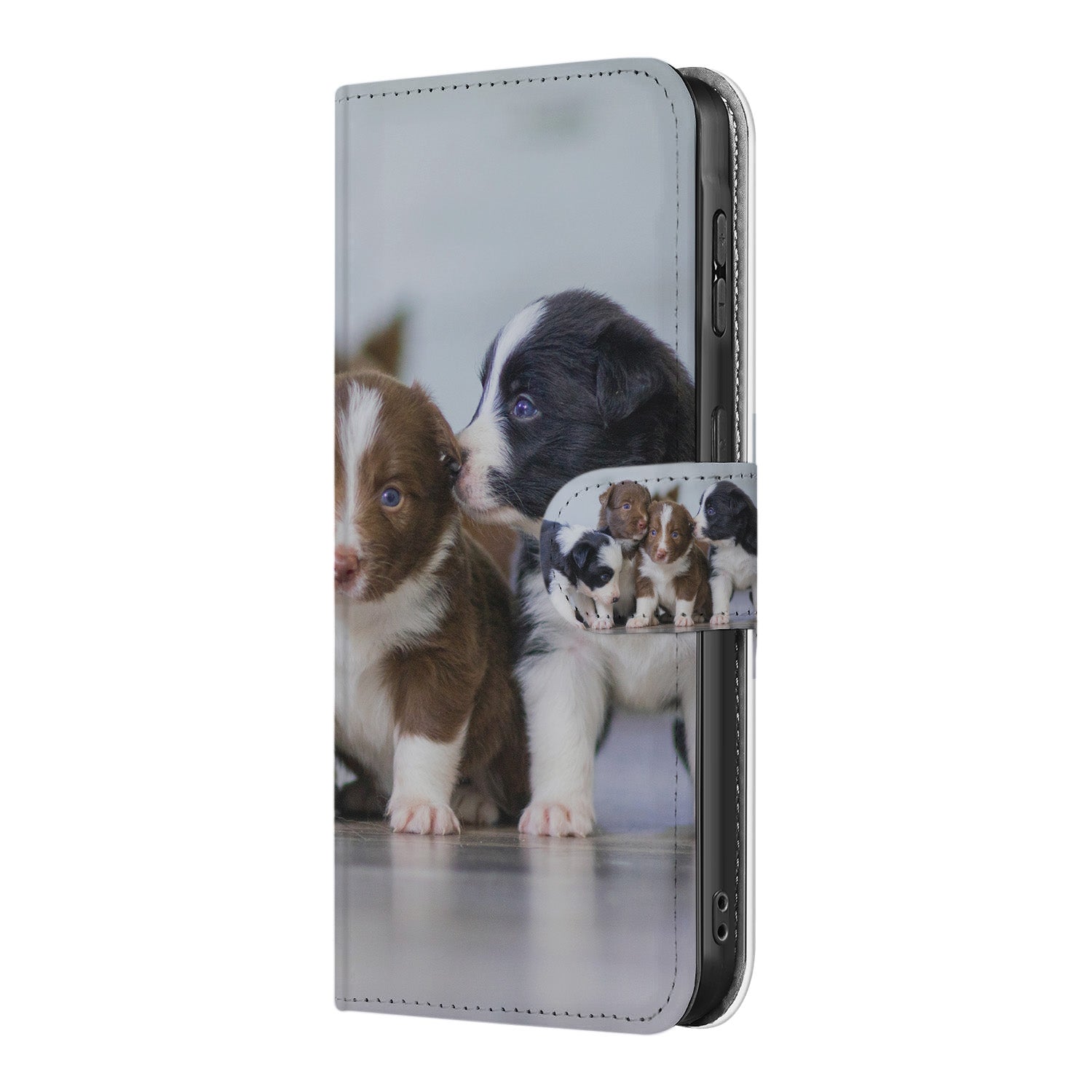 Samsung Galaxy A56 Book Case Hoesje Maken honden puppies ontwerp