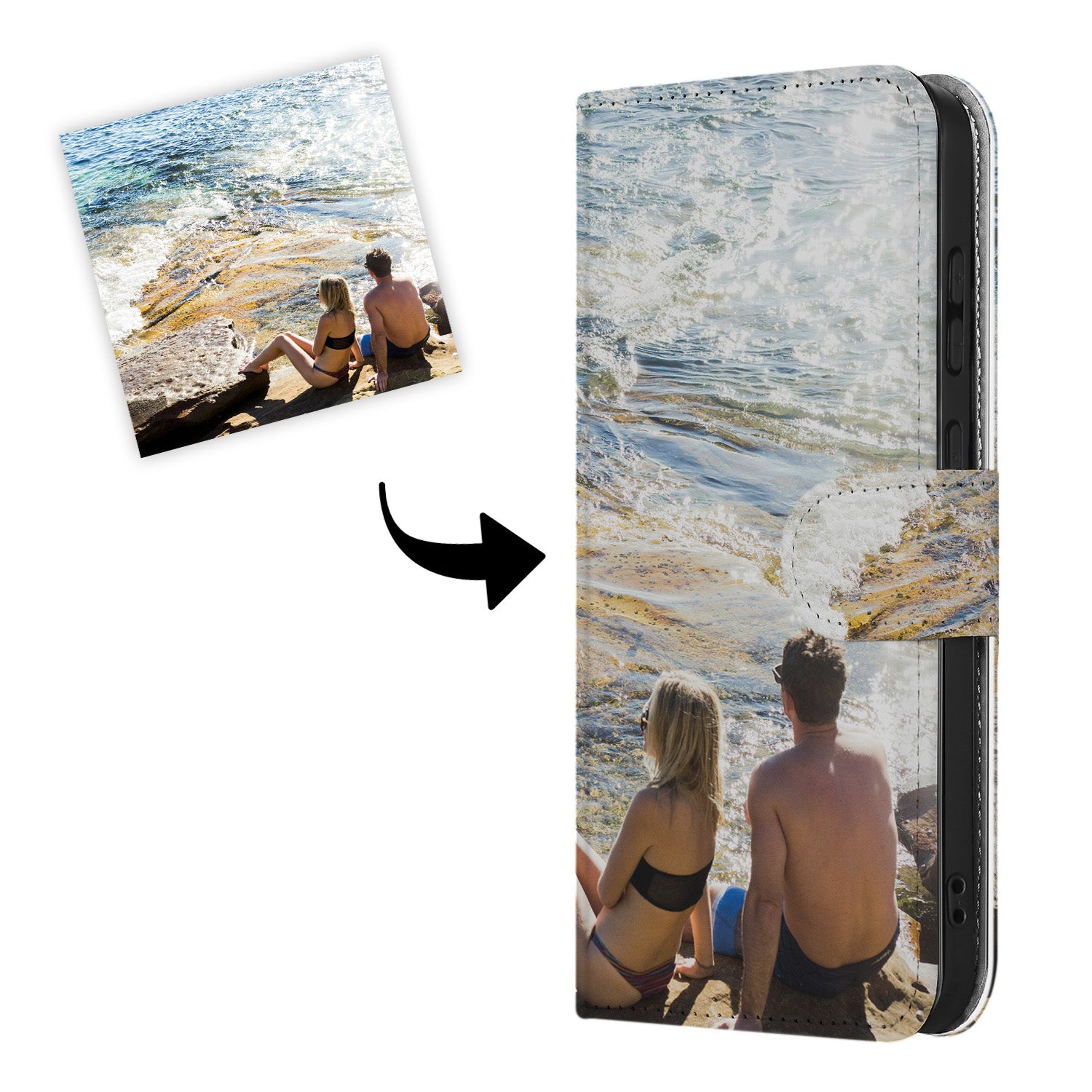 Samsung Galaxy S25 Plus Book Case Hoesje Maken ontwerp aanzicht