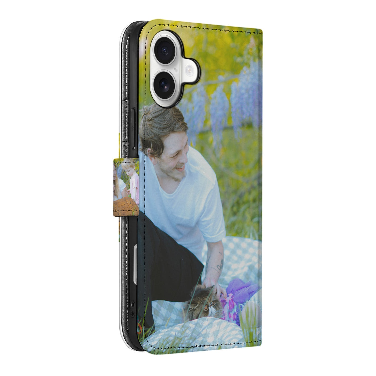 Apple iPhone 16 Plus Book Case Hoesje Maken Design persoonlijk aanzicht