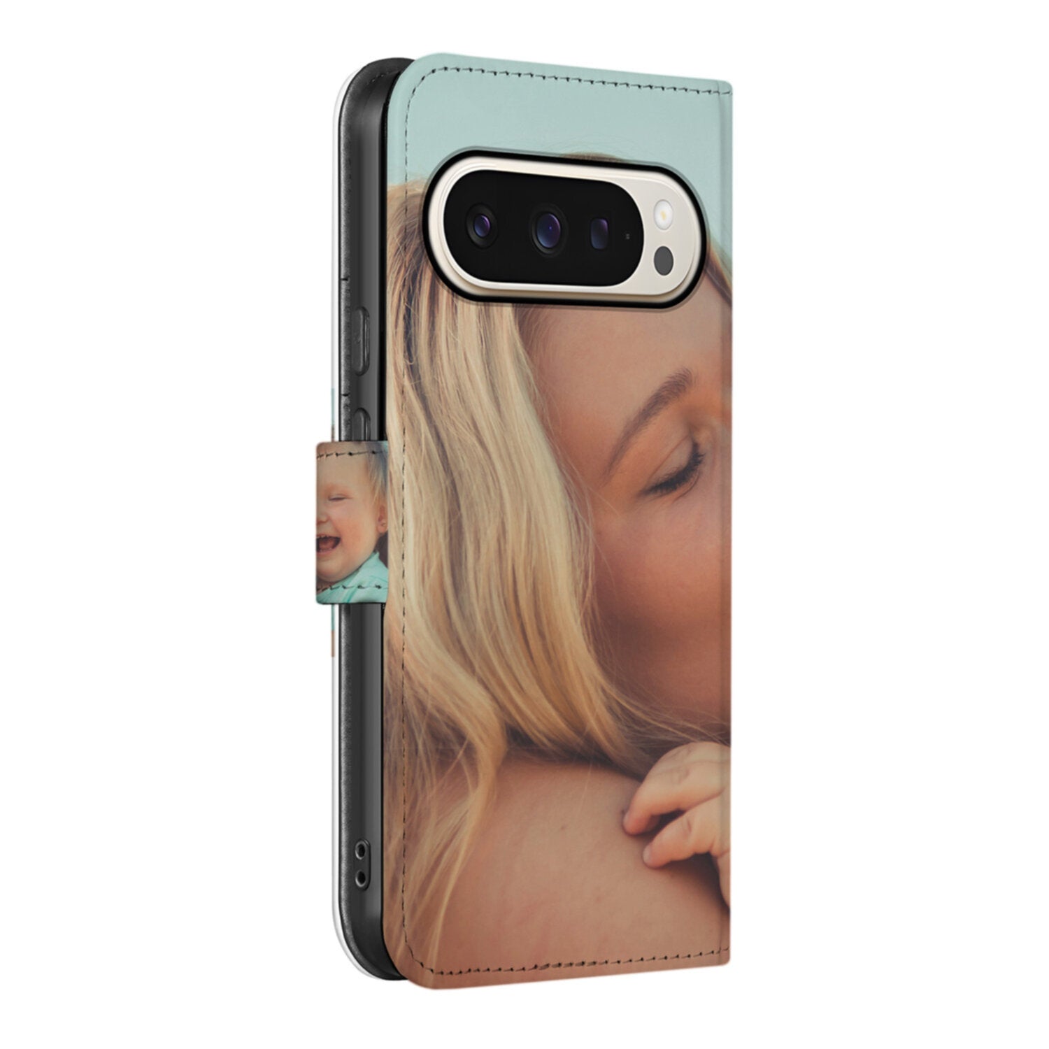 Google Pixel 9 9 Pro Book Case Hoesje Ontwerpen designnaam zij aanzicht