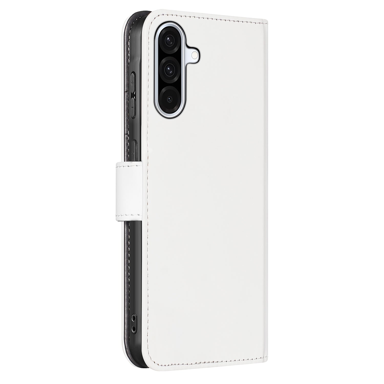 Samsung Galaxy A36 Book Case Hoesje Wit Pashouder zijaanzicht
