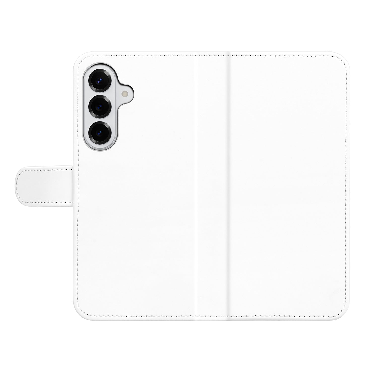 Samsung Galaxy S26 Plus Book Case Hoesje Wit met Pasjeshouder Vooraanzicht.