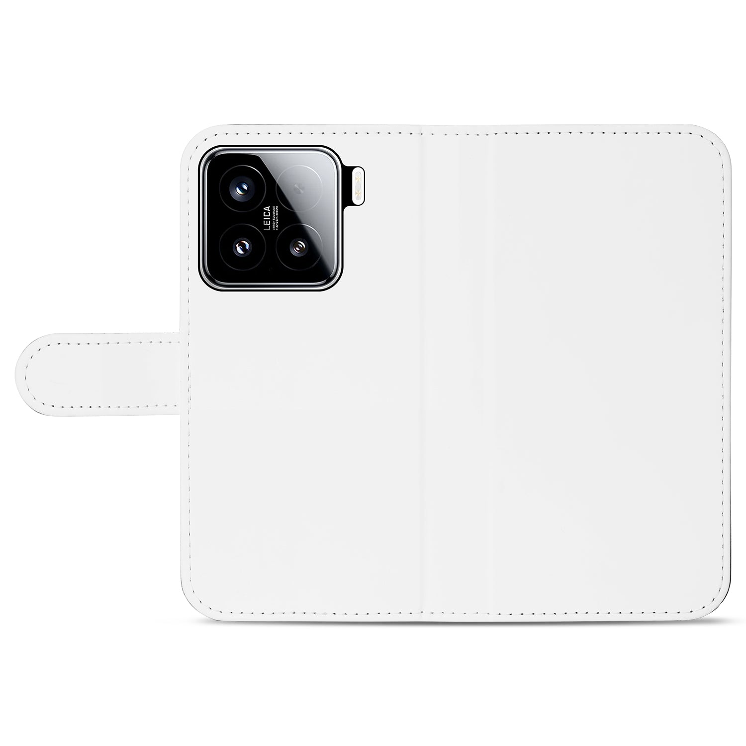 Xiaomi 15 Book Case Hoesje Wit met Pasjeshouder voorkant