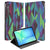 Samsung Galaxy Tab S10 FE Plus Book Case Hoesje met Standaard Abstract Green Blue vooraanzicht
