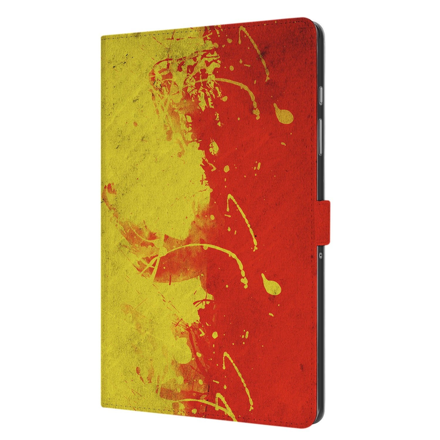 Samsung Galaxy Tab A11 Plus Book Case Hoesje met Standaard België abstracte kleurenverloop links