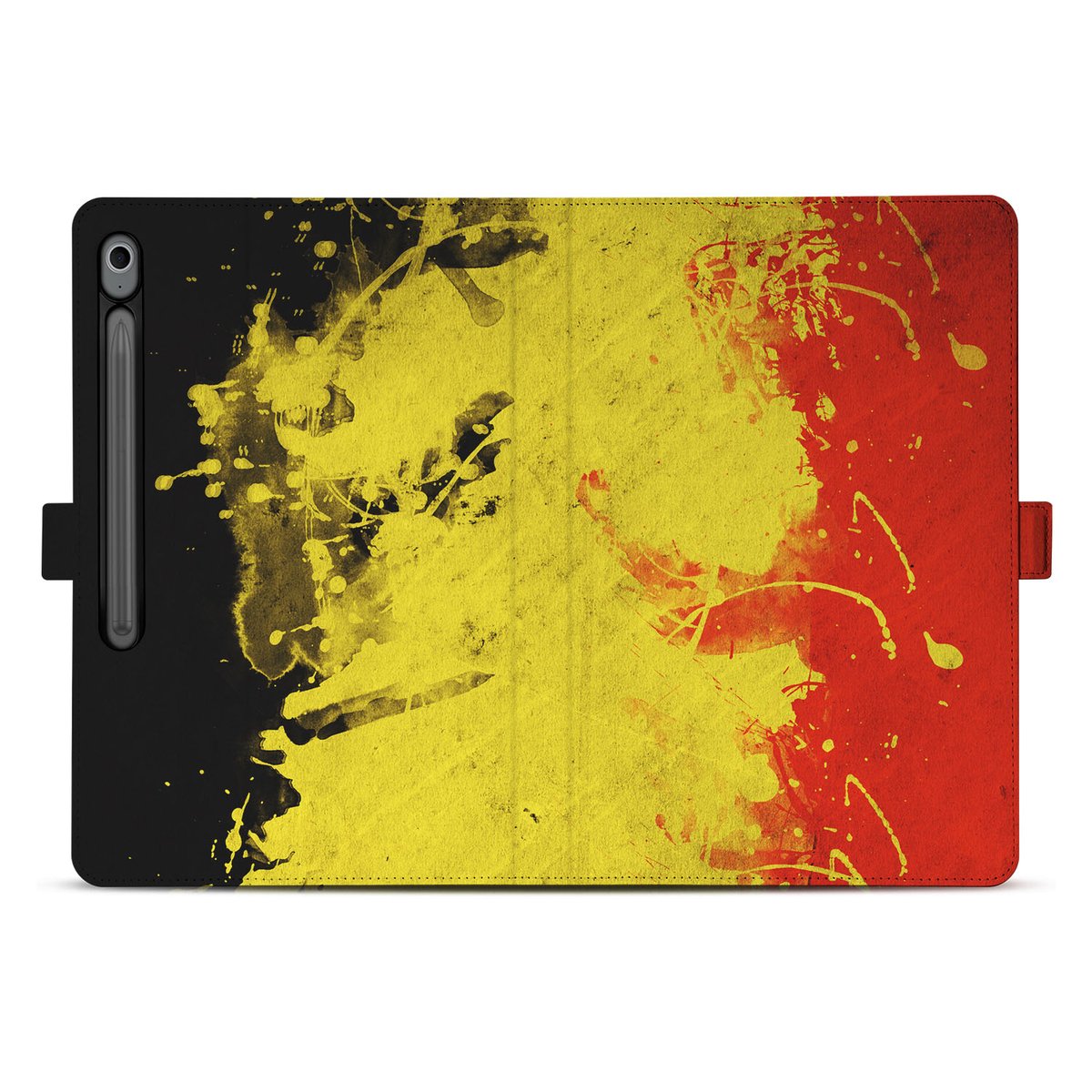 Samsung Galaxy Tab S10 FE Plus Book Case Hoesje met Standaard België design kleurrijk voorkant