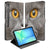 Book Case Hoesje met Standaard Britse Korthaar Samsung Galaxy Tab S10 FE Plus kattenprint aanzicht