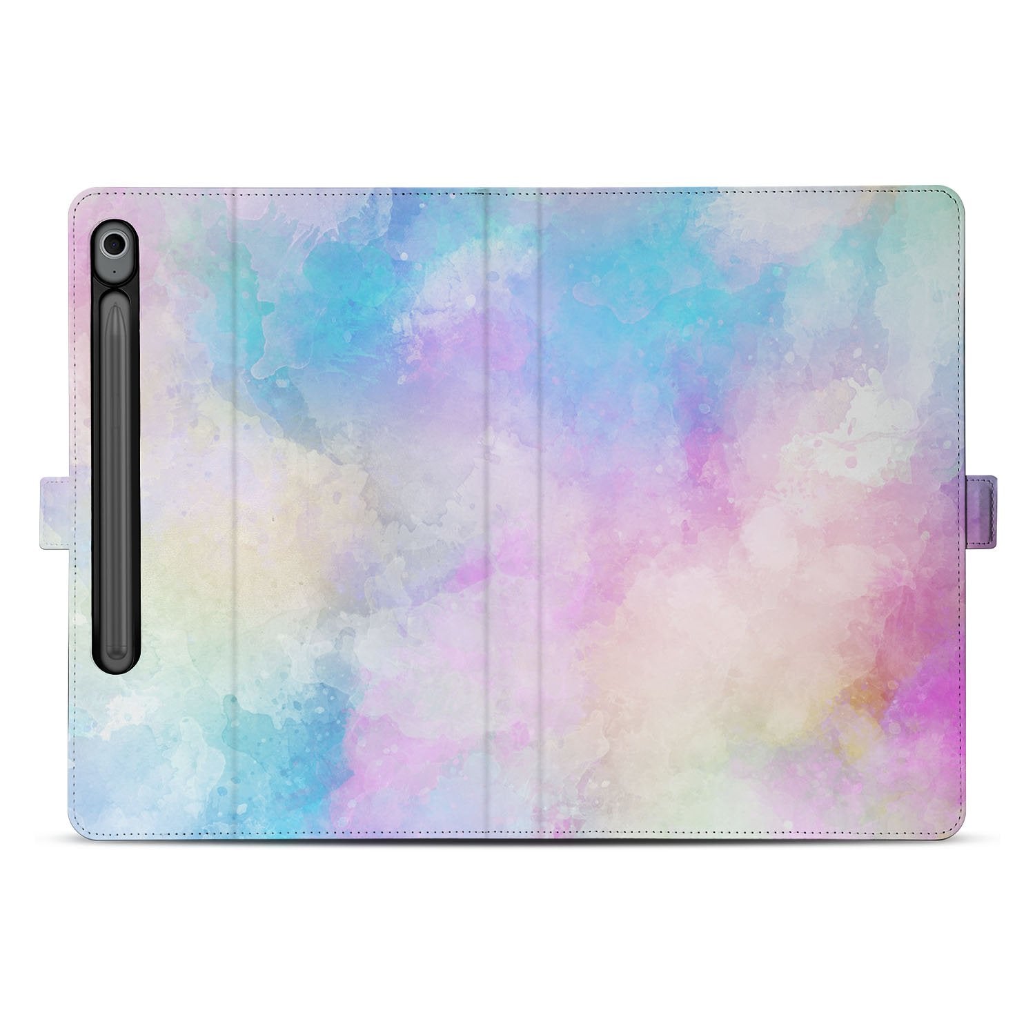 Book Case Hoesje met Standaard Watercolor Light Samsung Galaxy Tab S10 FE | Tab S9 FE achterkant kleurrijk design