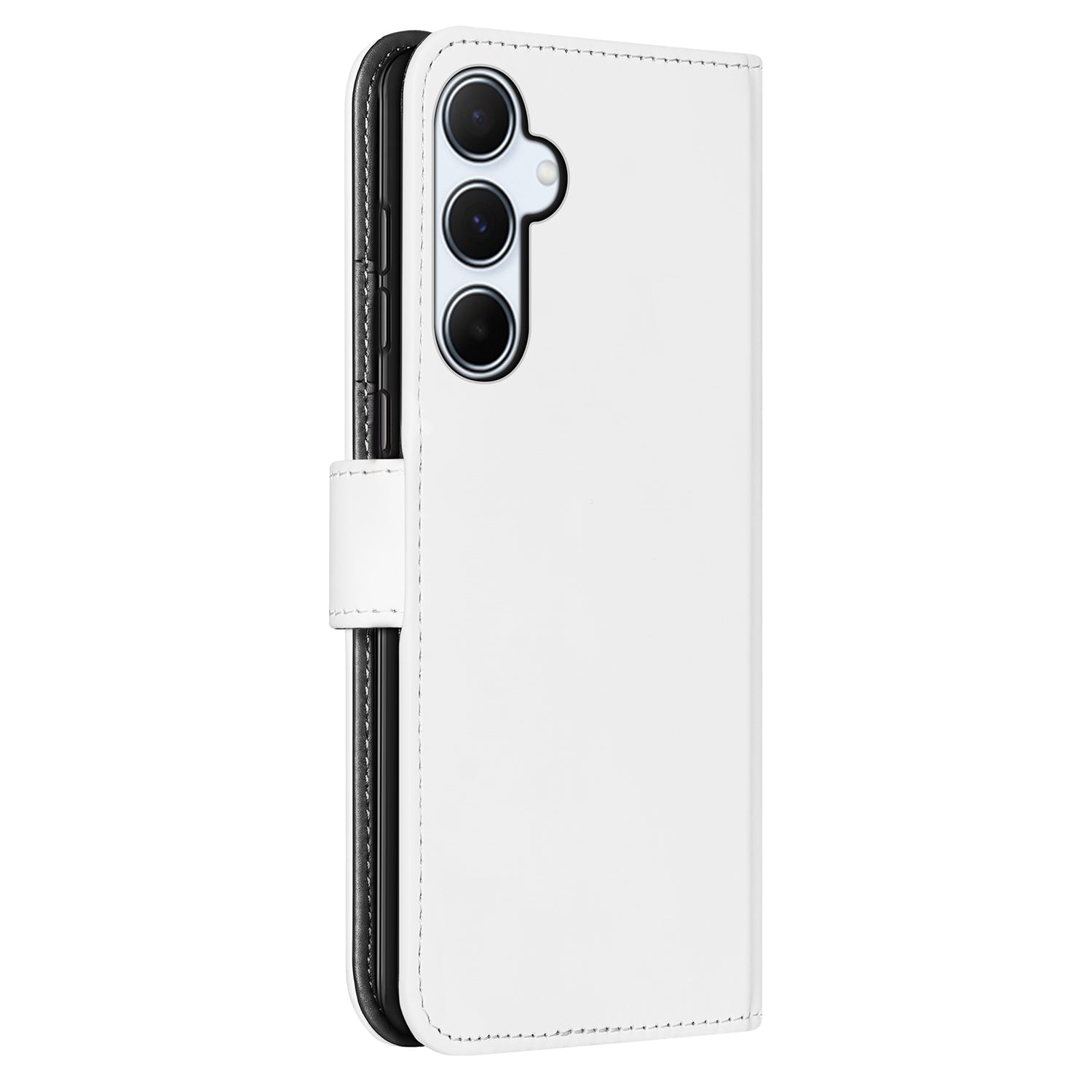Book Case Telefoonhoesje Geschikt voor Samsung Galaxy A55 Wit met Pasjeshouder