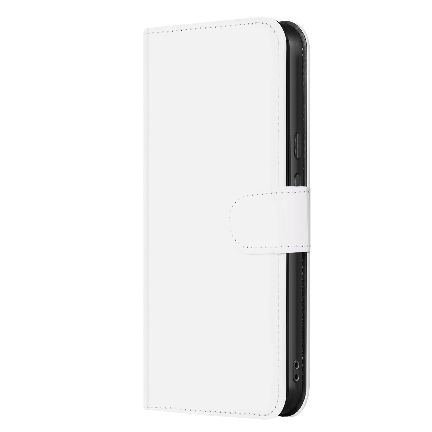 Google Pixel 9 | 9 Pro Book Case Telefoonhoesje Wit met Pasjeshouder zij aanzicht