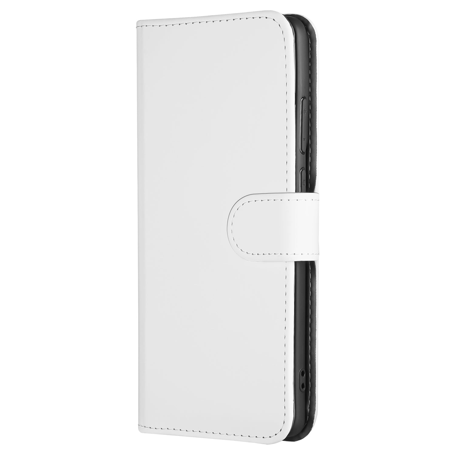 Book Case Telefoonhoesje Motorola Moto G85 Wit met Pasjeshouder design wit aanzicht