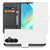 Samsung Galaxy A16 4G/5G Book Case Telefoonhoesje Wit met Pasjeshouder vooraanzicht